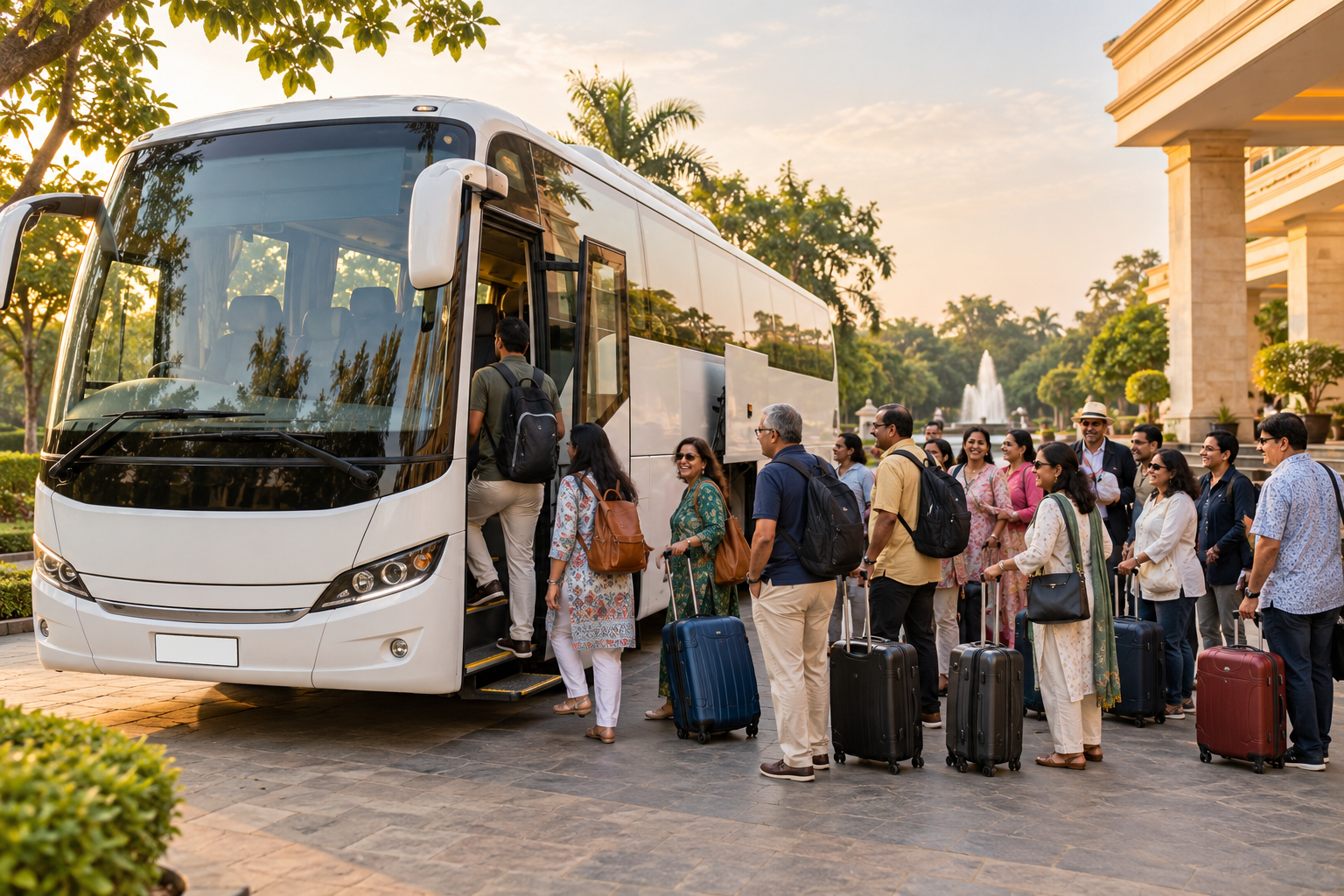 Representative group travel travel scene